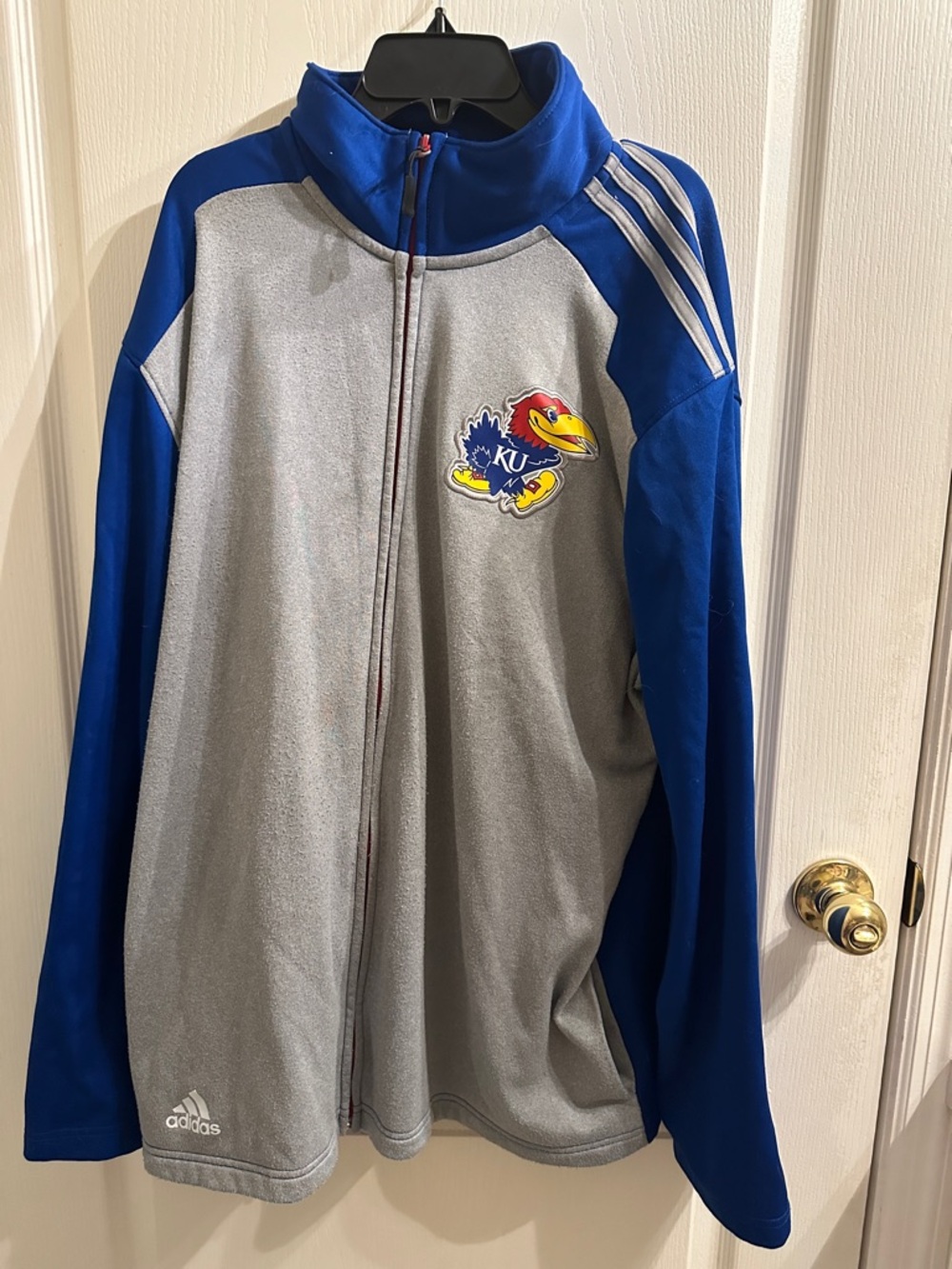 adidas KU Jayhawks Zip-Up Athletic Jacket